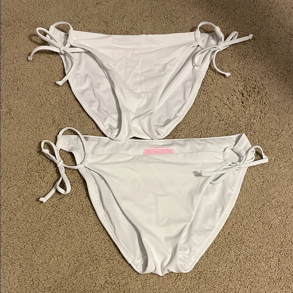 Victoria's Secret White Bikini Bottoms
